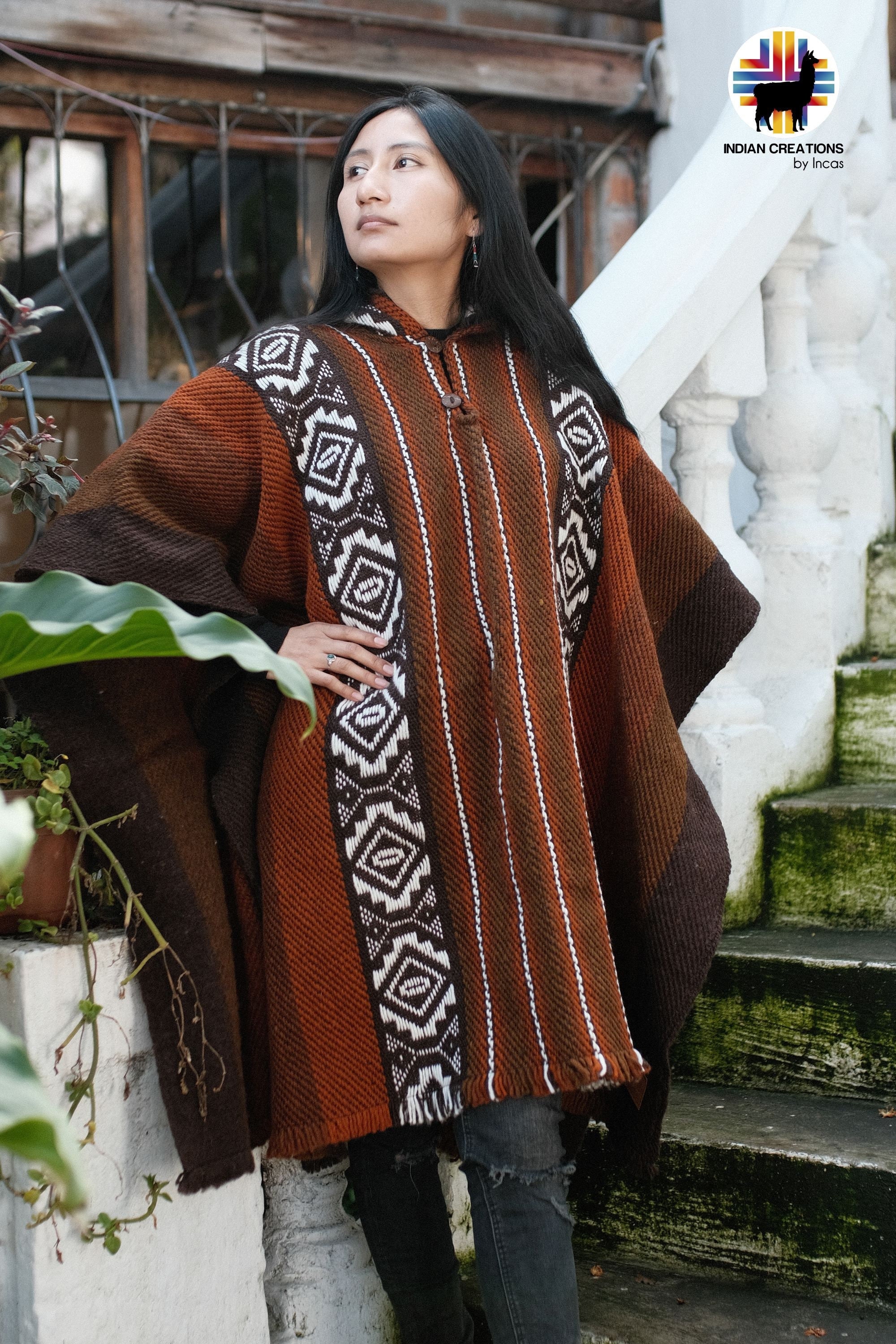 Ponchon Indienne Poncho Indien Femme Poncho Marocain France