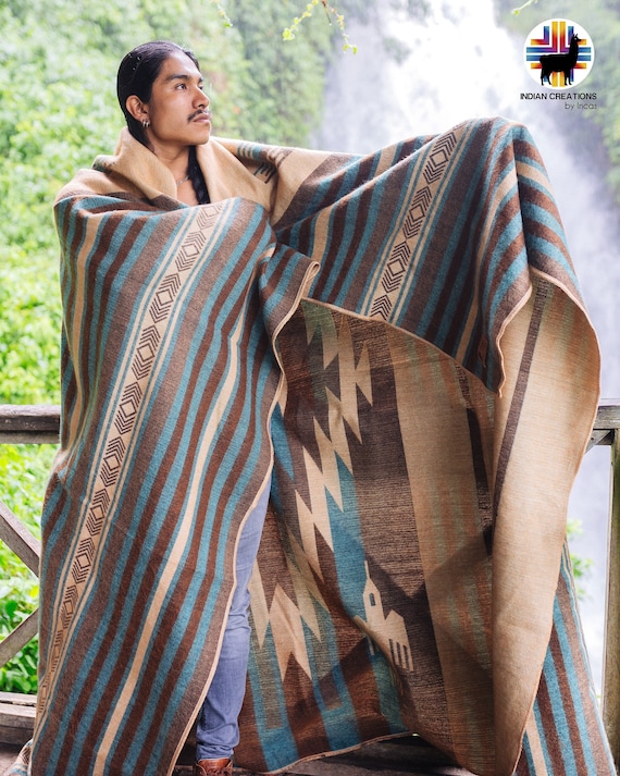 Alpaca Blanket. mountain Range Beautifully Designed by Etsy