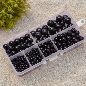 Black Imitation Pearls Eyes, Craft Eyes, Crochet, Mini Micro Beads Balls for porcelain cold, Teddy Bears, Knitting, Dolls, Toy Parts
