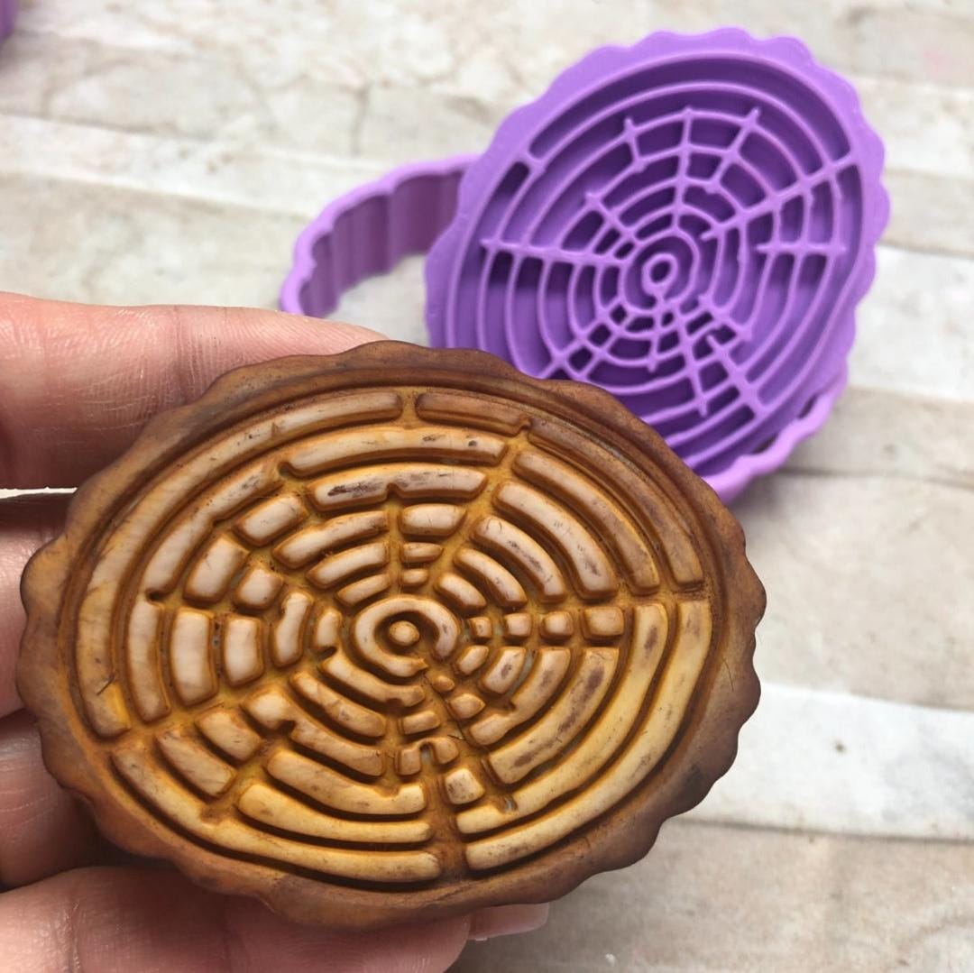 Tree Stump Oval Clay Cutters, Detailed Cutters, Wood Slice Tree Ring