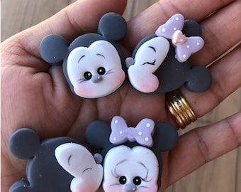 Set 7 pcs. Mickey Mouse shapes Clay Cutters - Cookie Cutter Kit Mouse Shape, Clay Cutter, polymer clay Cutter, Fondant Cutters.