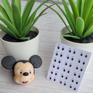 Eyes 3D Stickers,Ojos 3D ojos autoadhesivos ,cold porcelain,porcelana fria,foam art, crafts for dolls,adhesive sticker3d.
