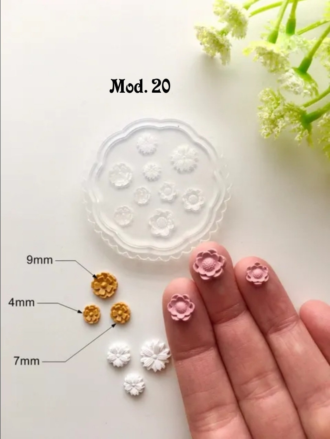 Stampi in silicone a forma di fiore di margherita, cioccolato, fondente