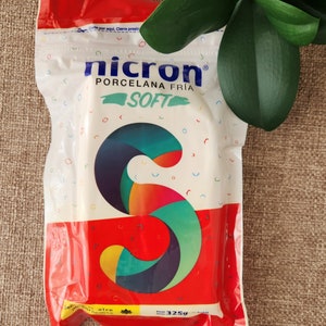  Nicron Porcelana fría 250 gramos (8.8 oz). Arcilla de modelado  de secado al aire. Porcelana Fria : Arte y Manualidades