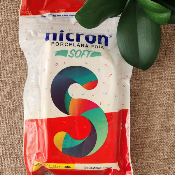 Cold Porcelain Nicron Soft, Porcelana Fria Nicron Soft, Professional Air Dry Clay, Porcelanicron