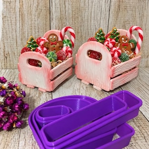 Wooden Box Cookie and clay Cutter- Tool Box Cookie and clay Cutter- Caixotes- cortador caja de madera- wooden box easter cutter cookie clay