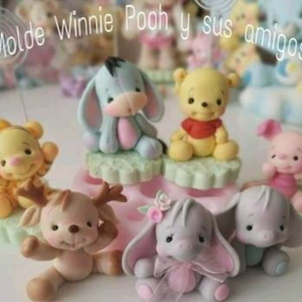 Petit ourson, moule en silicone Winnie l'ourson et ses amis, moule en silicone pour Winnie l'ourson et ses amis