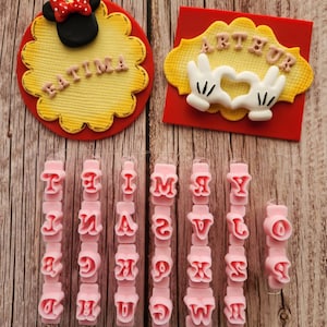 Set von 26 Stück Buchstaben Alphabet Tonausstecher - Form Ausstechform-Cookie Cutters Großbuchstaben Alphabet Buchstaben Cutter