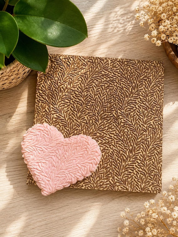 Polymer clay texture sheet 14x14 cm., Clay stamp,Texture mat, texturizador de caucho,tapete texturizador.