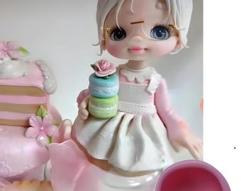 Stampo in silicone per viso di bambola / Stampo in silicone per argilla / Artigianato in argilla / Stampo per viso di bambola / Forniture per artigianato fatto a mano per bambole / figure di figure di viso