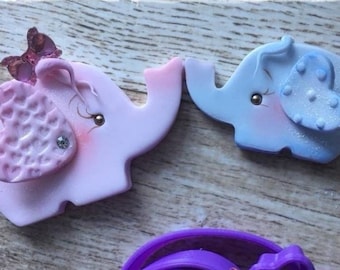 MIGNONS éléphants et emporte-pièce en pâte à modeler, emporte-pièce bébé éléphant.