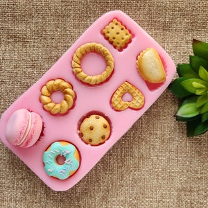Cookies Silicone mold, Flexible Silicone Mold, Crafs Mold, Mold UV LED Resin Mold, Assorted cookies