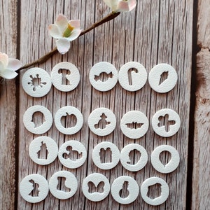 Clay Extruder Discs Set 20 | Extruder Form Disc For Polymer Clay, Porcelain Cold | Extruder Discs Circle |  Polymer Clay Fondant Tools