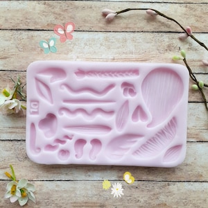 Molde de silicona para el cabello, molde de silicona flexible, molde cabellos variados