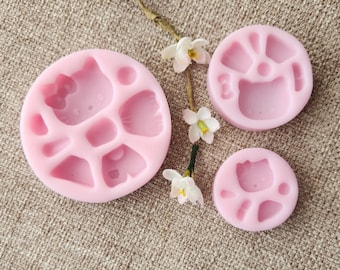 HK Silicone Mold | Keychain Mold | Kitty mold.