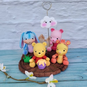Winnie the Pooh and friends figures-Winnie Pooh Cake Topper-Winnie the Pooh Baby Shower-winnie pooh Theme Party-winni the pooh decoration