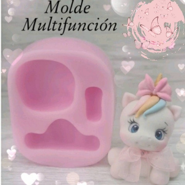 Moule multifonction en silicone, multifonctions Molde, froid, polimero arcilla, porcelaine froide, pâtes gome, assortiment d'ornements, pâte polymère,