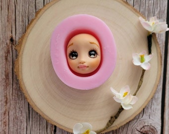 Flexible face silicone mold doll women
