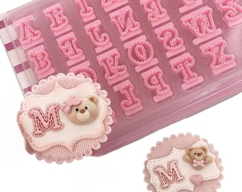 Alphabet Clay cutter | Uppercase Alphabet Letters cutter | Capital and Lowercase Letters | Stamp for Clay | A-Z Letter Polymer Clay Cutters