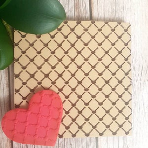 Polymer clay texture sheet 14x14 CM.,Clay texture mat stamp,texturizador de caucho,tapete texturizador, porcelain cold texture mat.