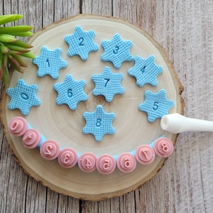 Stamp for Clay | Polymer Clay stamp Tools | Numbers Stamps |Texturizer Clay Embossing Stamp |Texture pottery stamps |Stamp Fondant Embosser