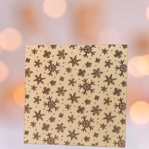Texture Mat Snowflakes | Winter Christmas Texture Mat | Rubber Texture Mat for polymer clay | Clay stamp |Polymer Clay Tools| Earring Making