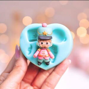 Nutcracker Christmas Silicon Mold, Polymer Clay Mold for Earrings, Nutcracker Soldier Winter, Winter Mold, Nutcracker Silicon Mold Jewelry