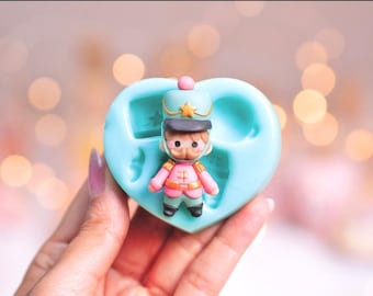 Nutcracker Christmas Silicon Mold, Polymer Clay Mold for Earrings, Nutcracker Soldier Winter, Winter Mold, Nutcracker Silicon Mold Jewelry