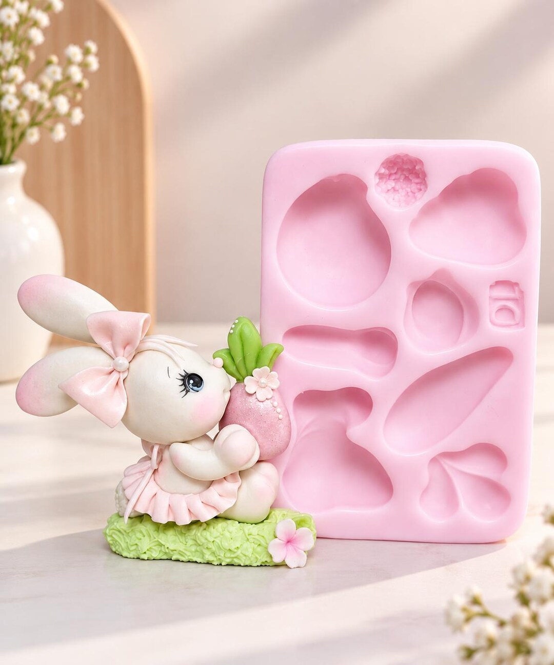 うさぎのシリコン型｜ケーキトッパー、粘土型、アメリカ製 - Etsy 日本