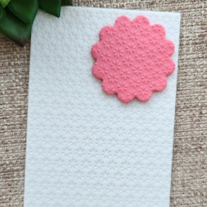 Embosser Stamp |Ceramic Earring Supplies |Texture Sheet Clay Mat| Clay Stamp Sheets |Texture Mat | Polymer Clay Tools |Double-Textured Sheet