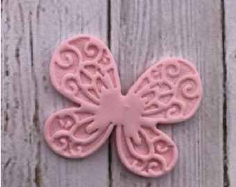 Butterfly Polymer Clay Cutter, Butterfly Cookie Cutter - Animal Cookie Cutters - Fondant Cutters, Butterfly Stamp and Cutter Set.