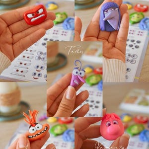 Eyes 3D Stickers Inside Out | Resin Eye | Adhesive Resin Eyes Doll Clay | Foam Supplies For Cold Porcelain Air Dry Clay Crafts Supplies