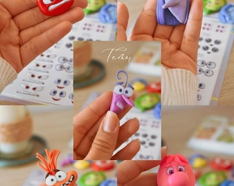 Eyes 3D Stickers Inside Out | Resin Eye | Adhesive Resin Eyes Doll Clay | Foam Supplies For Cold Porcelain Air Dry Clay Crafts Supplies