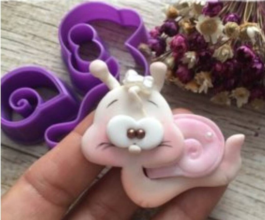 Snail Cute Embosser Cookie Cutter Set Snails Shape Clay Earring Cutter