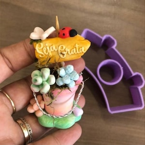 Garden Bucket Cookie Cutter, Bucket Clay cutters, Garden theme cutters.