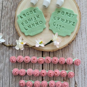 Mini stamps for Clay | Alphabet shape | Polymer Clay Letters stamp Tools | Alphabet Stamps | Texturizer Clay Embossing Stamp| clay earrings