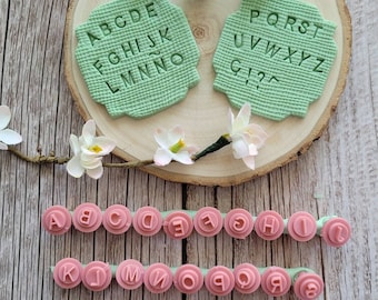 Mini stamps for Clay | Alphabet shape | Polymer Clay Letters stamp Tools | Alphabet Stamps | Texturizer Clay Embossing Stamp| clay earrings