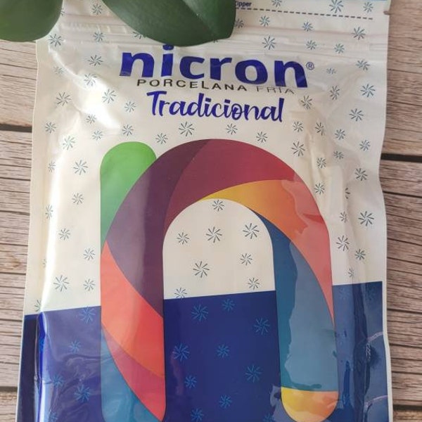 Cold Porcelain Nicron, Porcelana Fria Tradicional Nicron, Professional Air Dry Clay, Porcelanicron, clay.