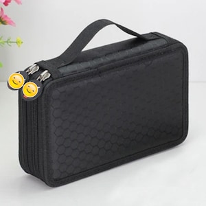 Zipper storage bag for clay tools crafts, deluxe Case 35 polymer clay, zippered case for clay tools, Tool Kit Carrying Case.