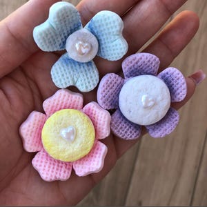 Flowers Cutters Embossing for Cookie or Fondant & Polymer Clay - Jewelry Earrings Making - Spring Polymer Clay Cutters Flowers Petals
