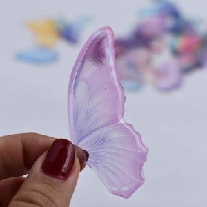 Butterfly wings resin Dozen Small- color resin wings - colorful acetate wings - fairy wings - crafting wings - little wings resin- butterfly