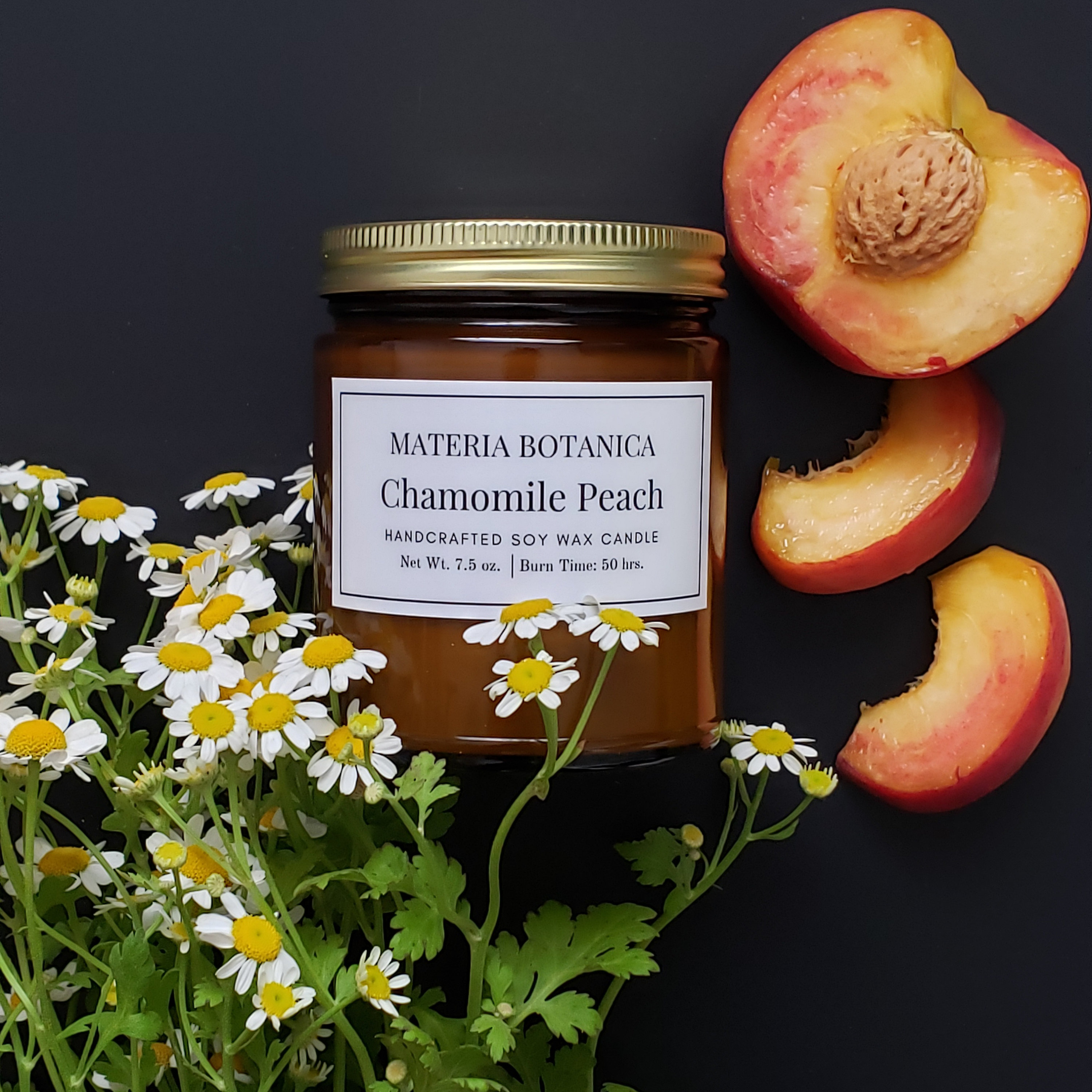Chamomile Tea - Hand poured organic soy wax melts and wood wick candles