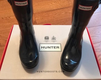 snakeskin hunter boots