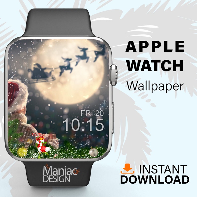 Apple Watch Wallpaper Christmas Wallpaper Apple Watch Face Etsy