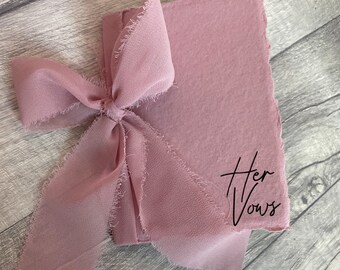 Livrets de vœux de mariage - Livres de mariage SET - HIS HER Vows - Blanc - Blush - Gris - Sauge - Nude - Bleu sombre - Marine - Noir - Lavande - Rouille