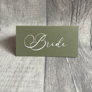 Sage Green Card Name Places Wedding Party Celebration Bridal Shower Baby Shower Name Cards image 7