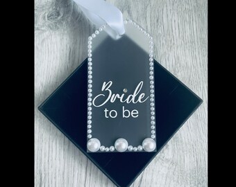 Bride to be Pearl Tag - Bauble - Present - Gift - Handmade - Bride