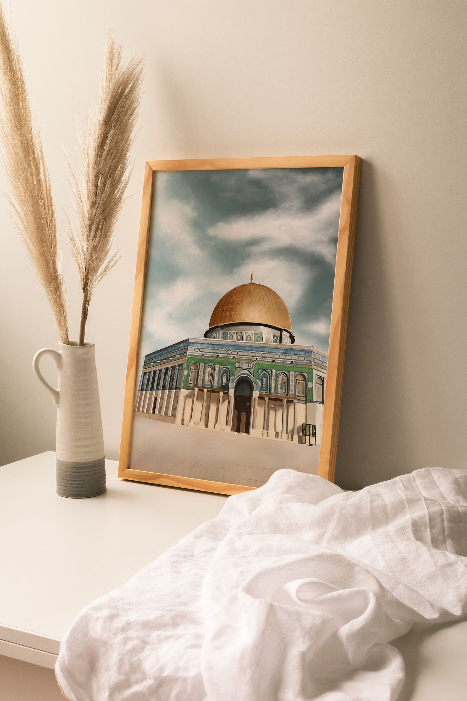 4 piece Wall Art set of Palestine art Palestinian map Dome Etsy