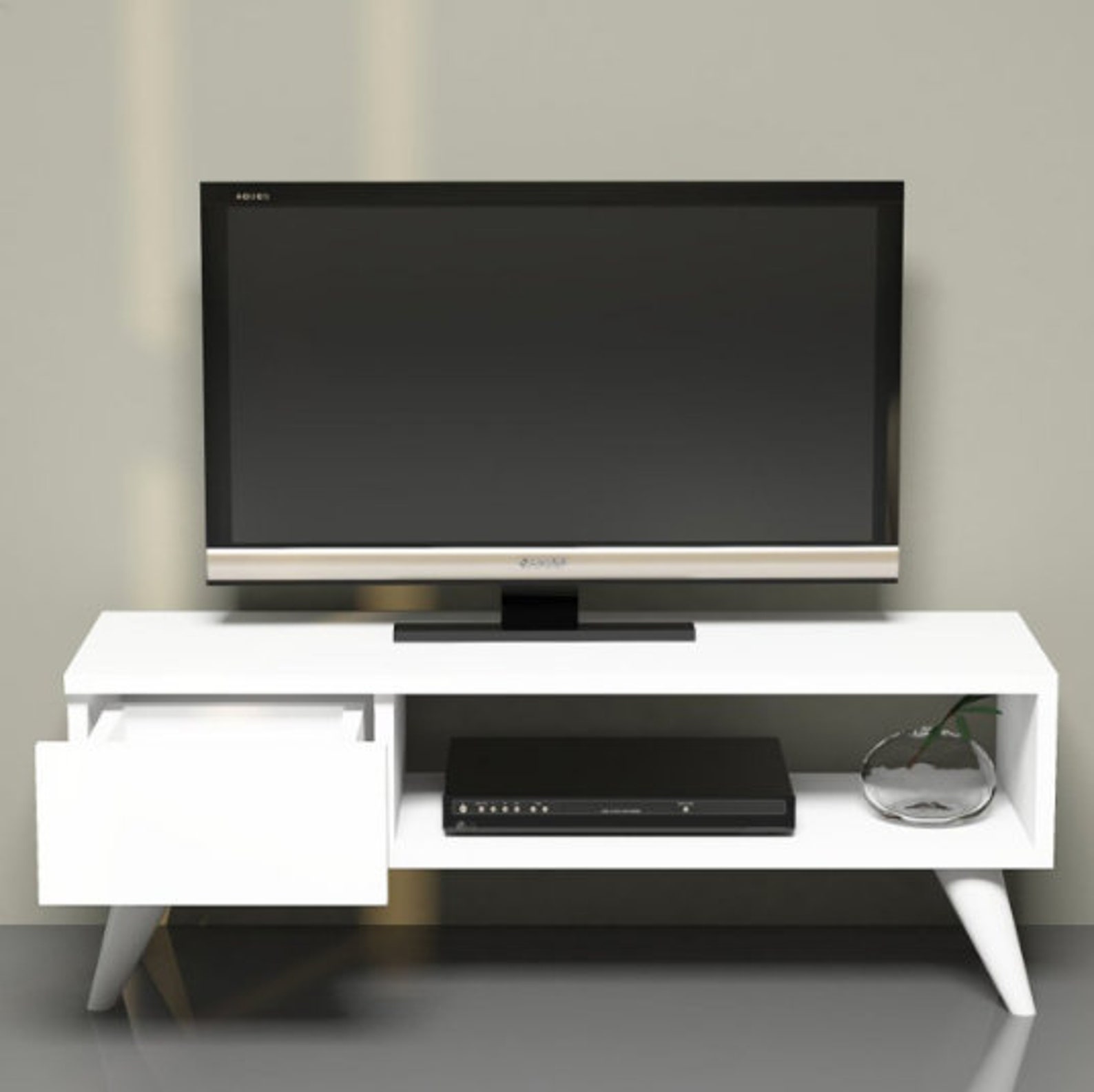 Basic Tv Unit Decorative Tv Stand Etsy