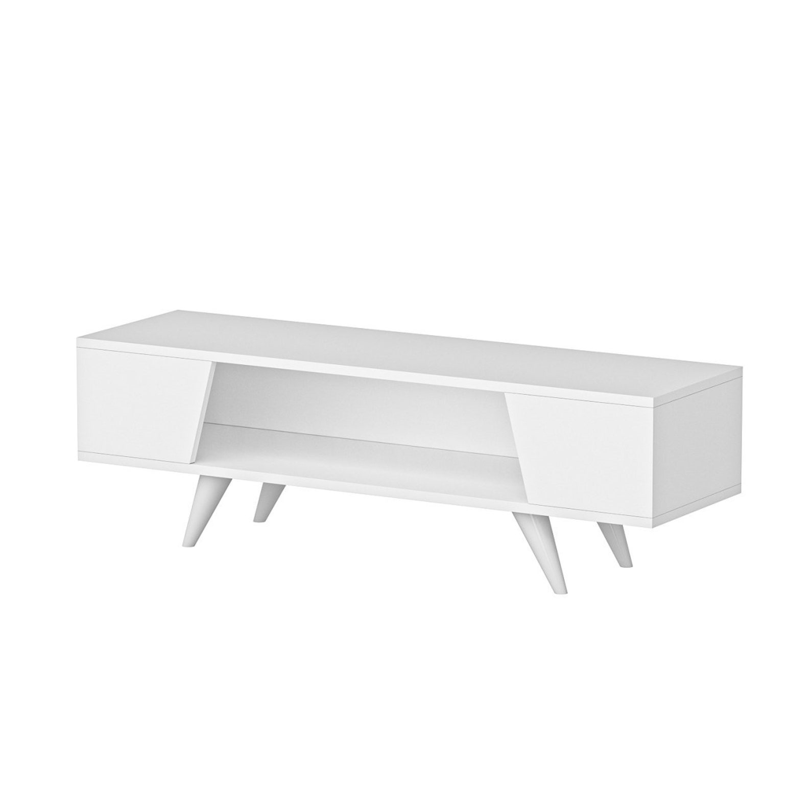 White TV Unit Modern TV Stand Etsy Australia